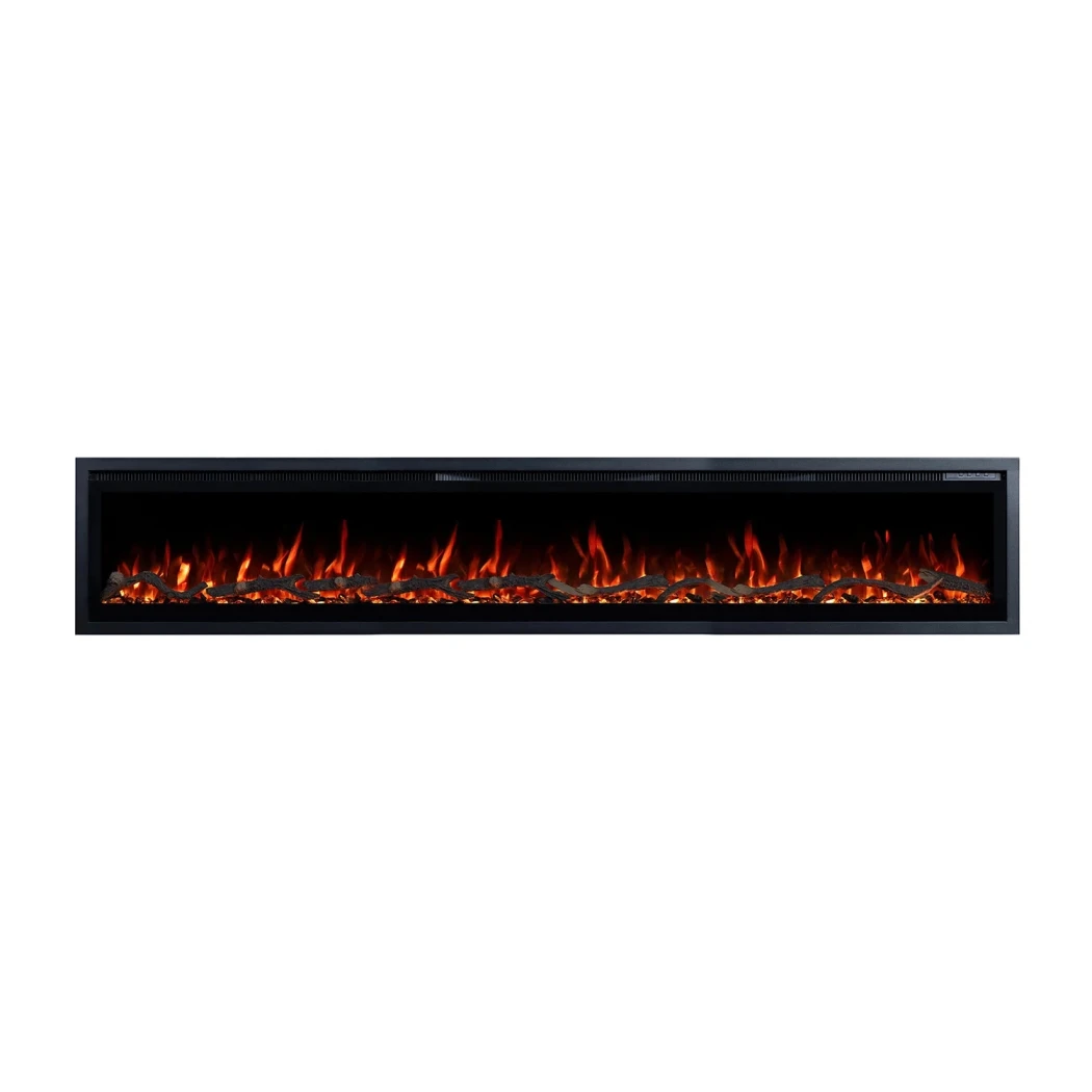Regal 182 | Slank & Moderne Elektrische Haard | Emotion Flame | 900W / 1800W | Knappend Geluid | App-besturing | Aanpasbare Vlamkleuren | Aan de Muur Gemonteerd, Ingebouwd, Vrijstaand afbeelding