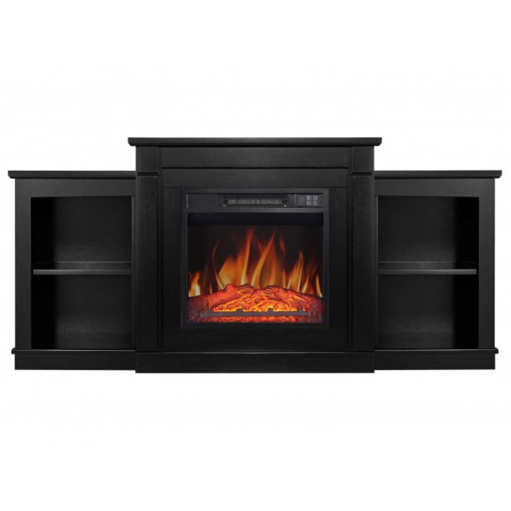 Fashion ArtiLED 18 - Zwarte Elektrische Open Haard van ArtiFlame - efficiënte verwarming