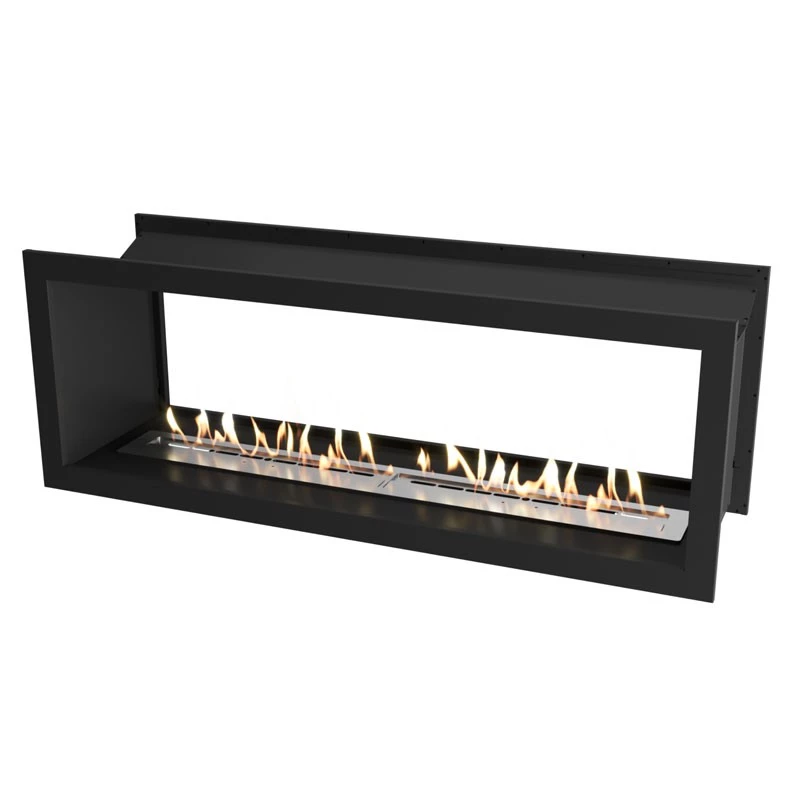 Icon Dubbelzijdige Slimline Firebox FBDS1650 -Zwart Icon Fires  | Bioethanolhaard-shop.nl | 2-zijdige inbouw bio-ethanol haard