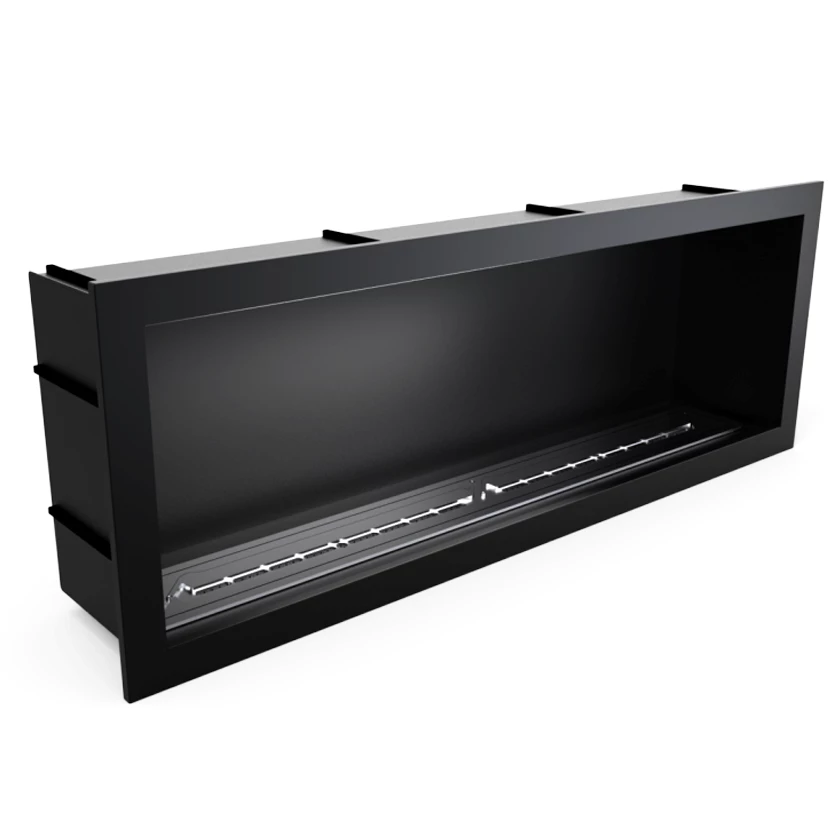 Icon Fires Slimline Firebox SFB1650 - zwart Icon Fires  | Bioethanolhaard-shop.nl | 1-zijdige inbouw bio-ethanol haard