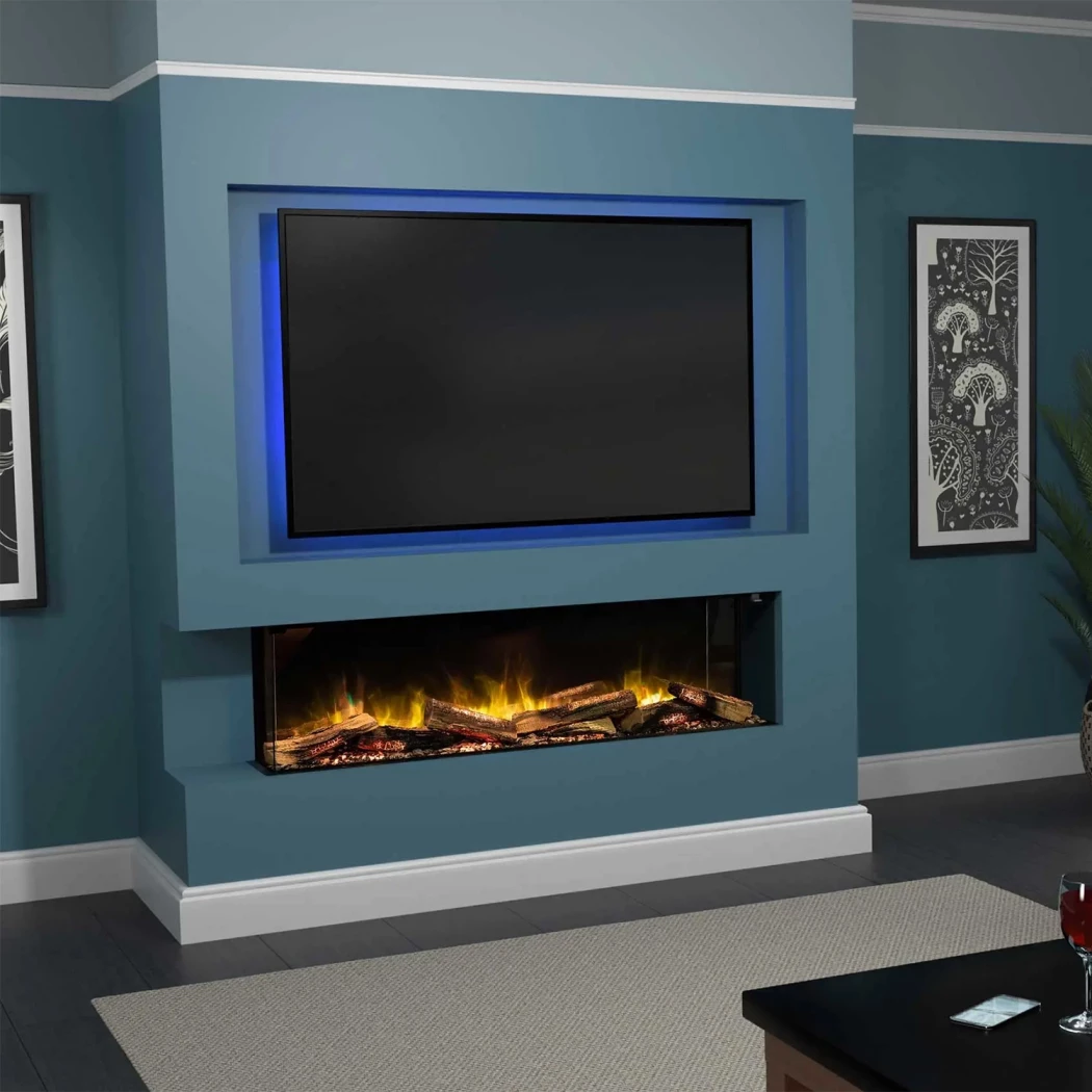 E-FX 1300 Lite - 51" Flamerite Fires  | Bioethanolhaard-shop.nl | 3-zijdige inbouw elektrische haard