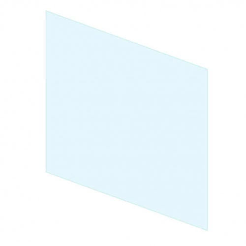 Eenzijdig volledig glas - 1100 mm Foco  | Bioethanolhaard-shop.nl | Gehard glas voor bio-ethanol haarden