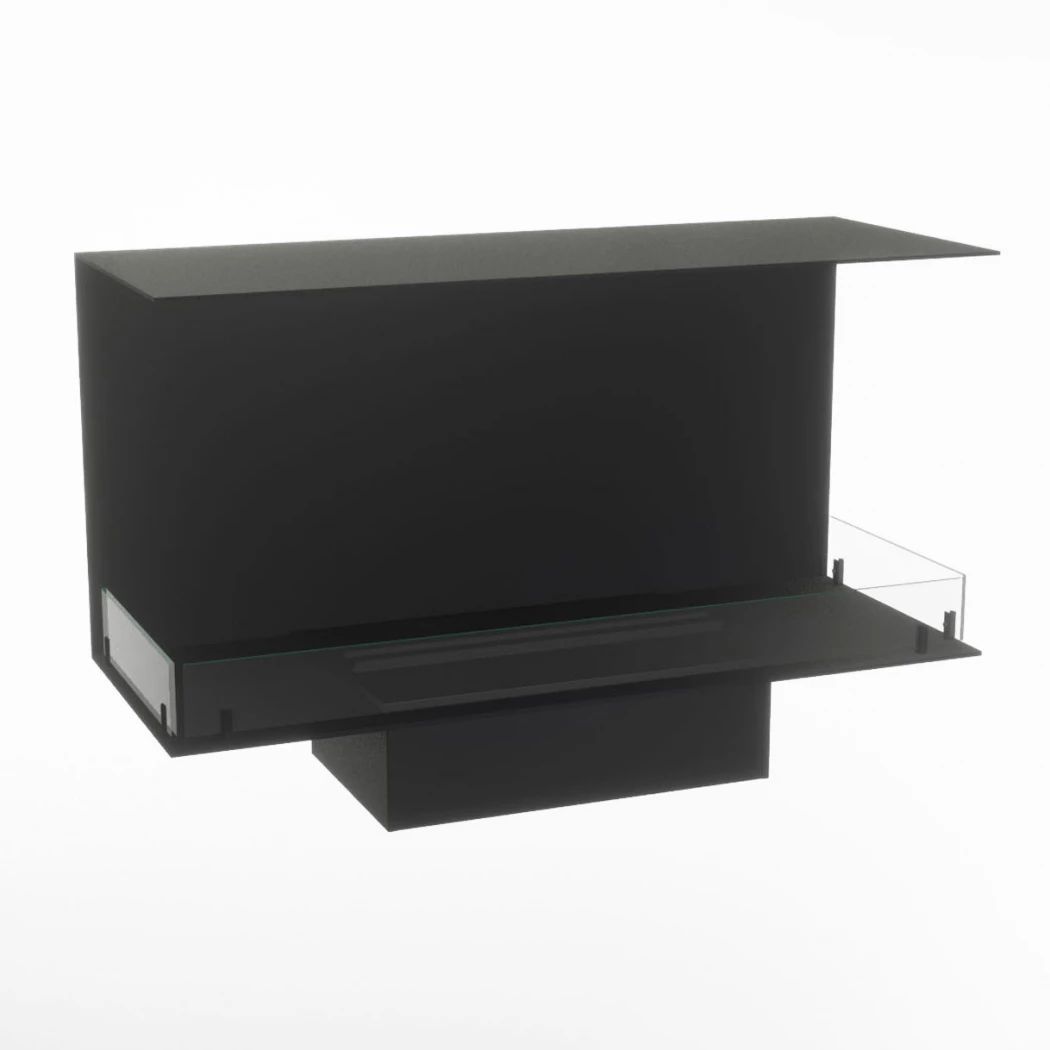 Foco Three 1000 Myst | Foco | 3-zijdige Opti-myst inbouwhaard | Zwart afbeelding 1