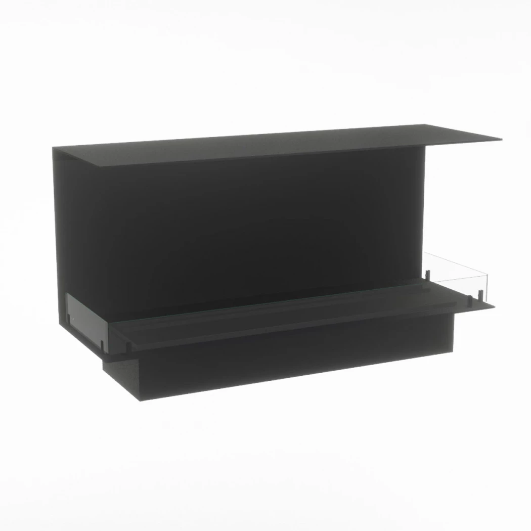 Foco Three 1500 Myst | Foco | 3-zijdige Opti-myst inbouwhaard | Zwart afbeelding 1