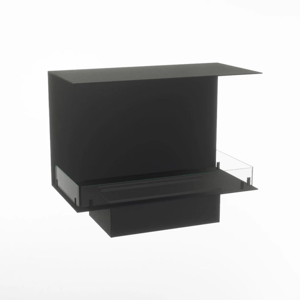 Foco Three 500 Myst | Foco | 3-zijdige Opti-myst inbouwhaard | Zwart afbeelding 1