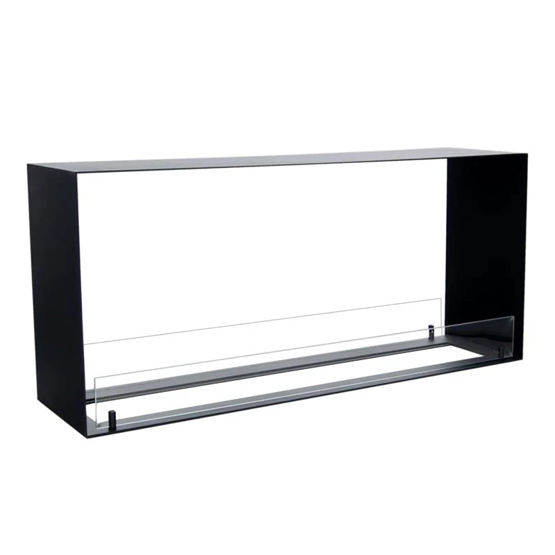 Foco Two 1100 Medium | Foco | 2-zijdige inbouw bio-ethanol haard | Zwart afbeelding