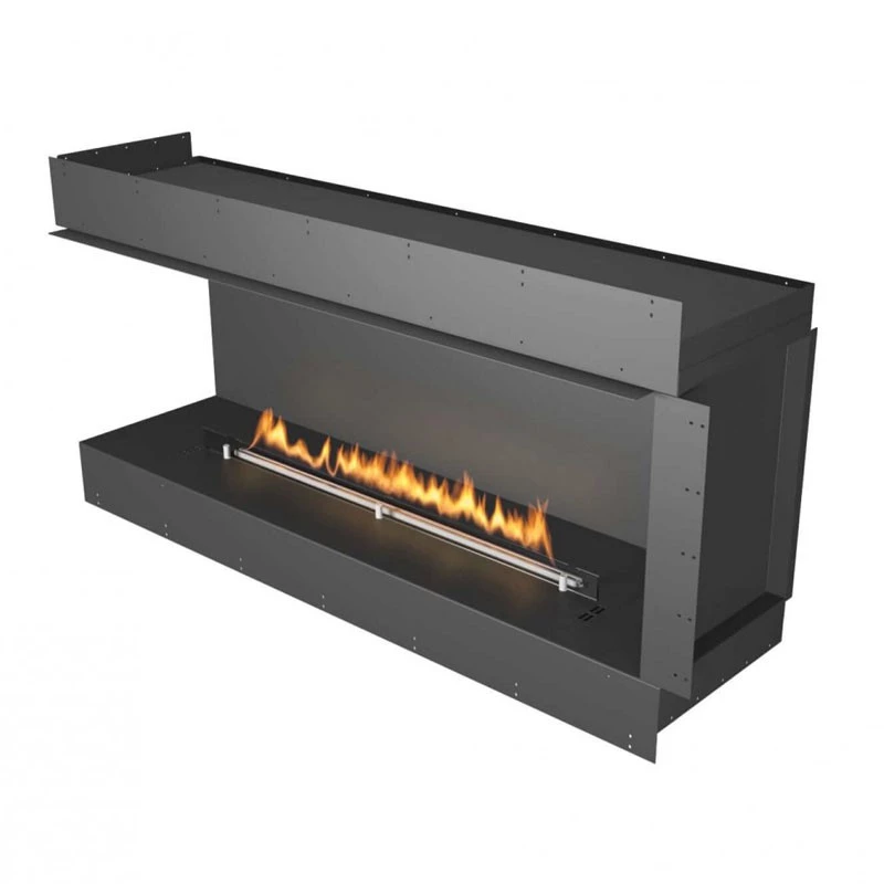 Forma 1500  Left Corner | Planika Fires | inbouwhaard | linkse hoek | bioethanol haard