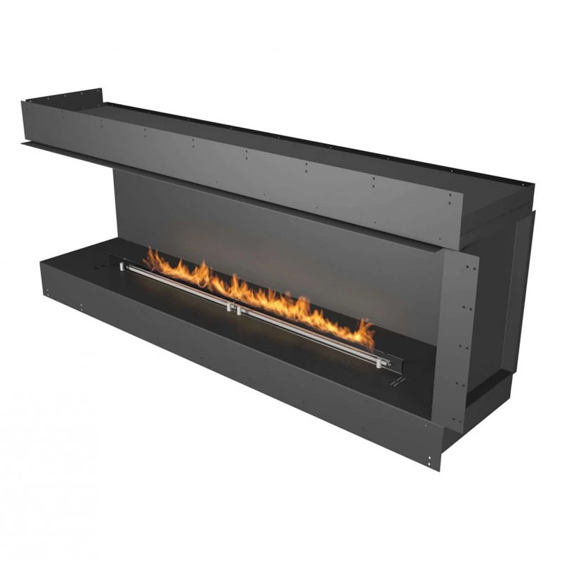 Forma 1800 Left Corner | Planika Fires | inbouwhaard | linkse hoek | bioethanol haard