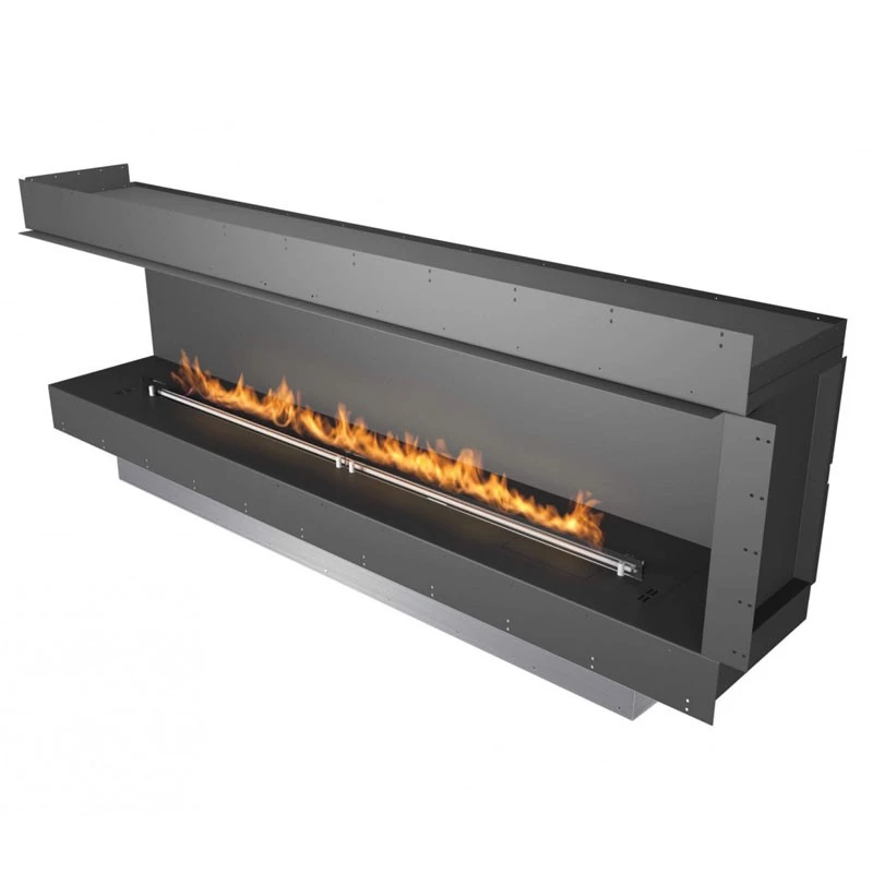 Forma 2300 Left Corner | Planika Fires | inbouwhaard | linkse hoek | bioethanol haard