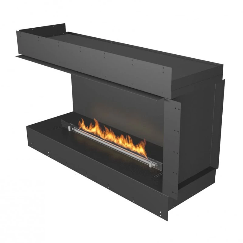 Forma 1200 Left Corner | Planika Fires | inbouwhaard | linkse hoek | bioethanol haard
