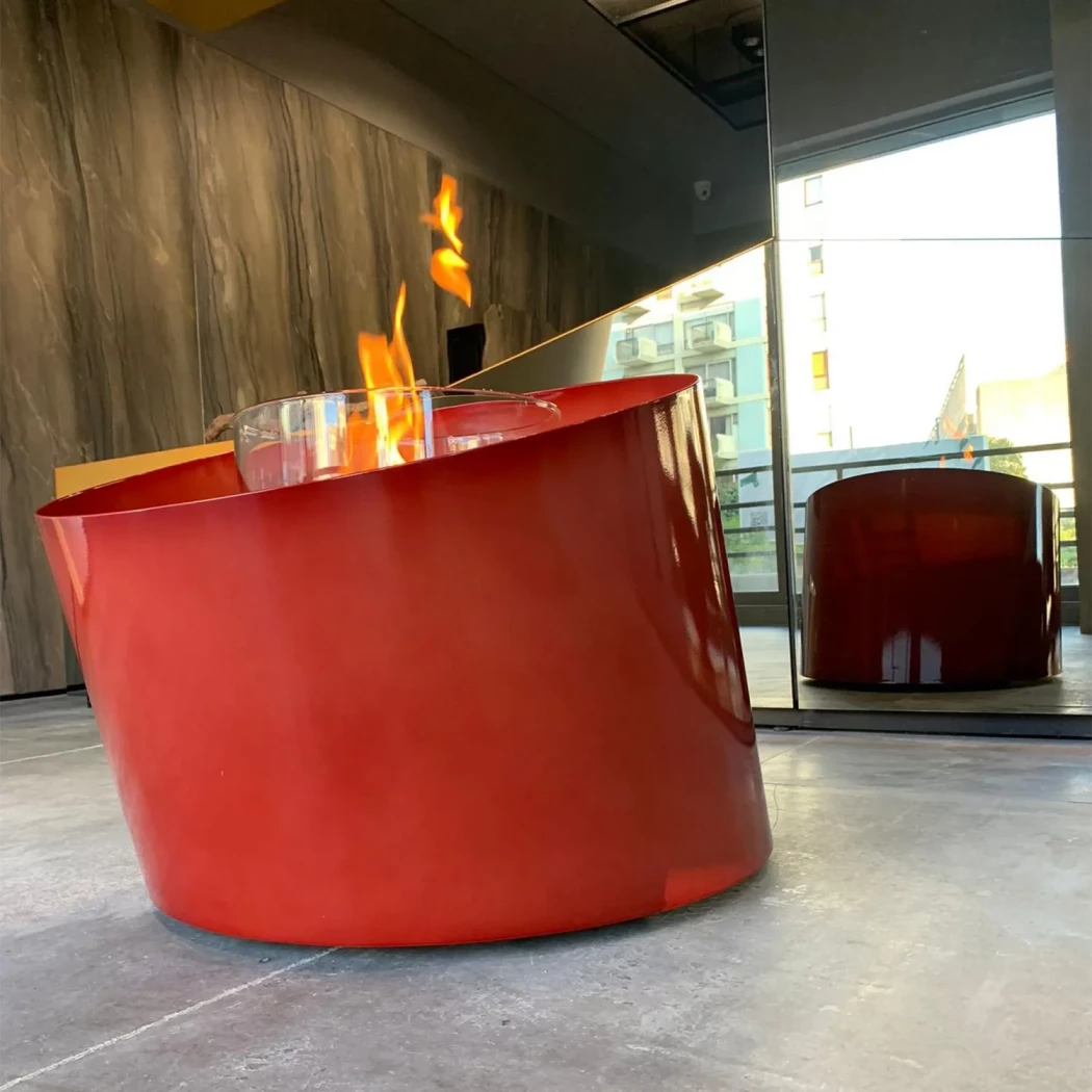 Contour - Brons GlammFire  | Bioethanolhaard-shop.nl | Vrijstaande bio-ethanol haard