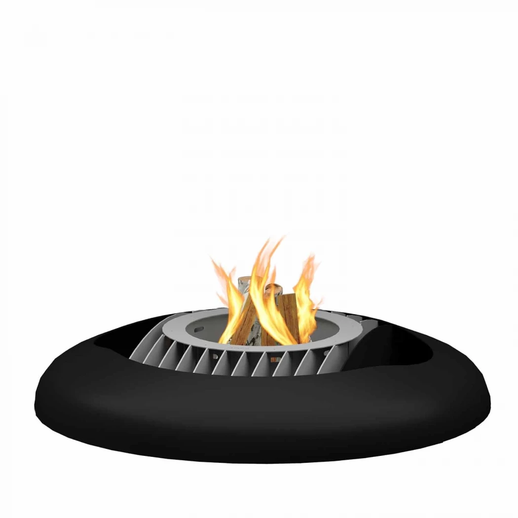 Mime - Zwart GlammFire  | Bioethanolhaard-shop.nl | Buiten vuurplaats