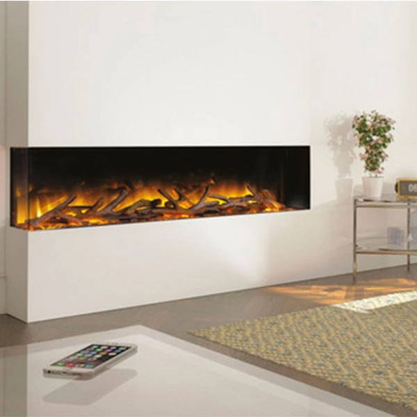 Glazer 1500 - Elektrische Inbouwhaard Flamerite Fires  | Bioethanolhaard-shop.nl | 2-zijdige inbouw elektrische haard