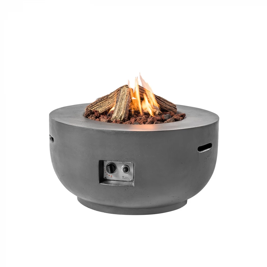 Cocoon vuurtafel bowl - antraciet | Happy Cocooning | Vuurtafel met gasbrander | Antraciet afbeelding