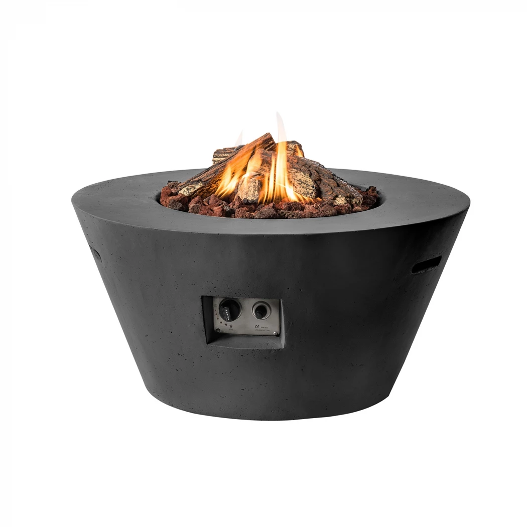 Cocoon vuurtafel cone - zwart Happy Cocooning  | Bioethanolhaard-shop.nl | Vuurtafel met gasbrander