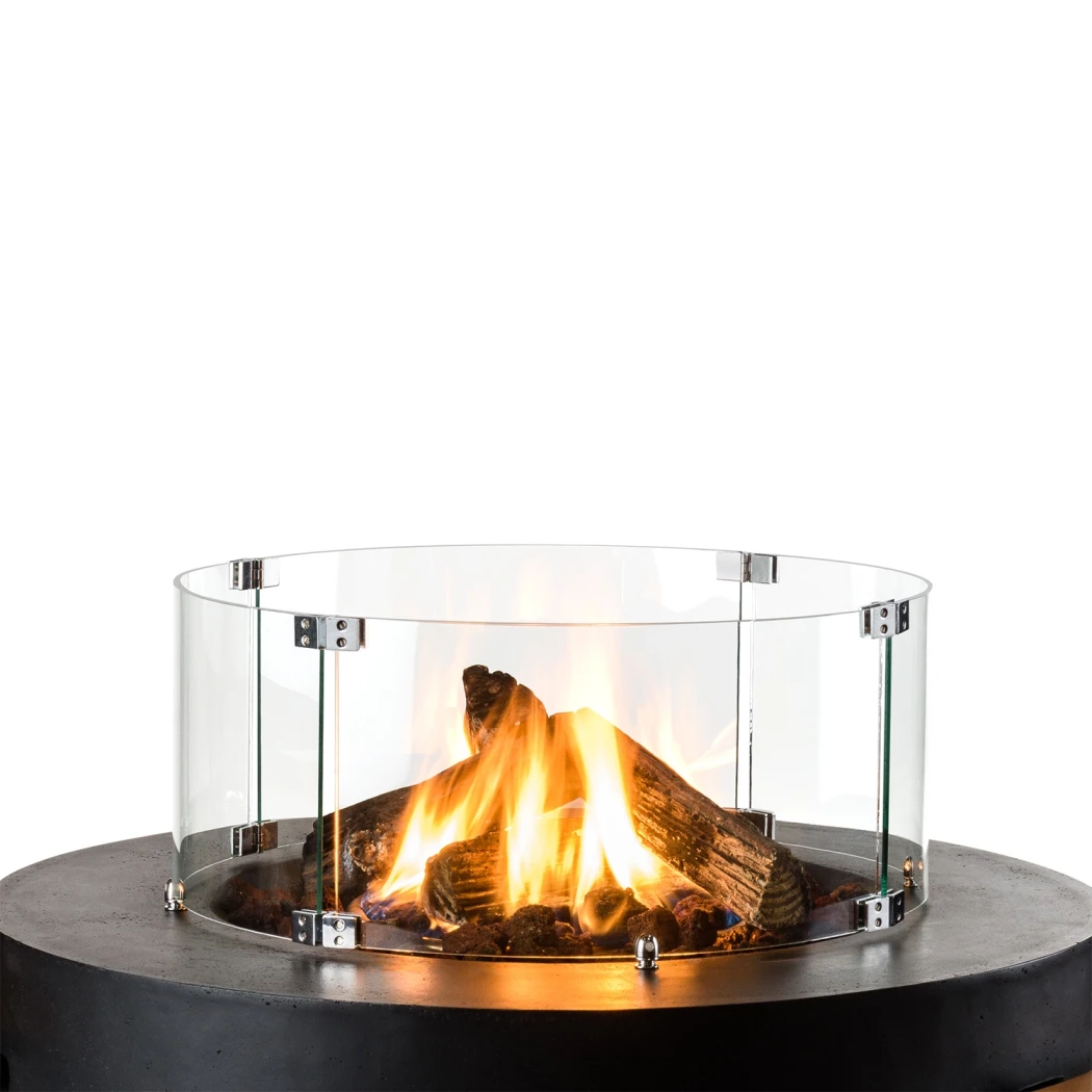 Veiligheidsglas voor Cocoon Round Happy Cocooning  | Bioethanolhaard-shop.nl | Accessoires voor buitenhaarden op gas