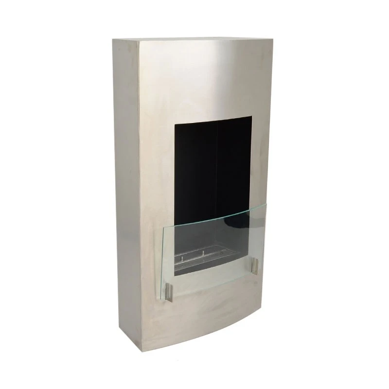 Hoge bio-ethanol haard in staal ScandiFlames  | Bioethanolhaard-shop.nl | Hangende bio-ethanol haard
