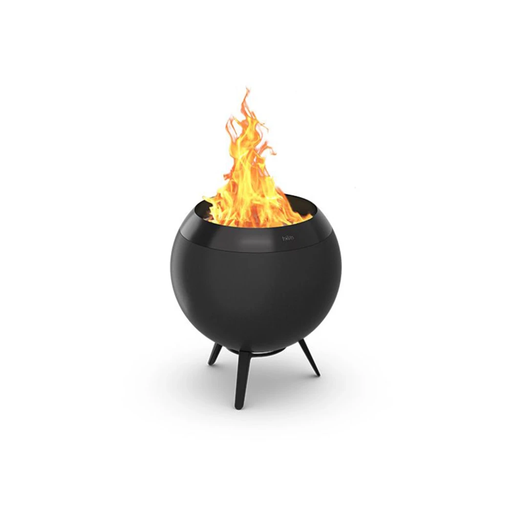 Höfats MOON 45 All Black Vuurschaal - Lage Standaard | Rookloze Hout & Pellet Vuurkorf afbeelding 1