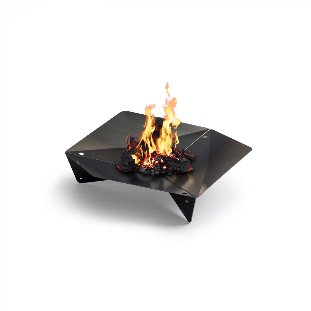 TRIPLE 90 Vuurkorf van Höfats - Modulaire vuurkorf met grillfunctionaliteit - Grotere vuurkorf voor buitengebruik afbeelding 1