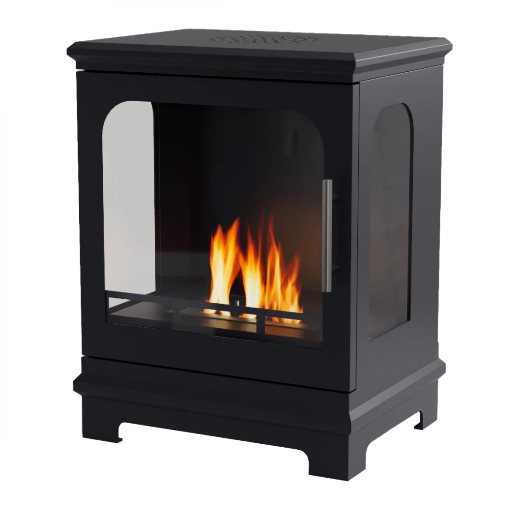 ScandiFlames Honolulu Zwart - Vrijstaande bio-ethanol kachel - 5 uur brandtijd - 1.6 kW warmteafgifte afbeelding 1