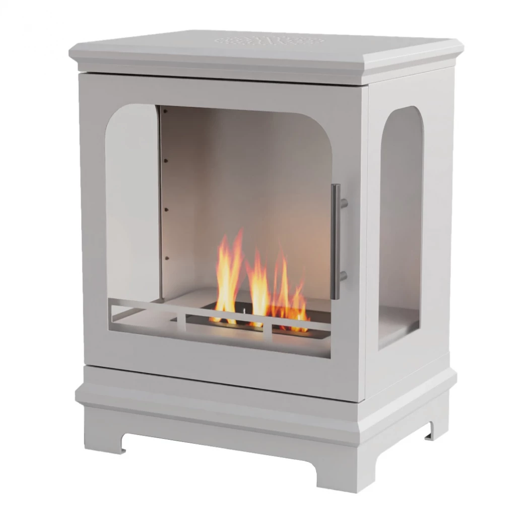 ScandiFlames Honolulu wit - Vrijstaande bio-ethanol kachel - 5 uur brandtijd - 1.6 kW warmteafgifte afbeelding 1