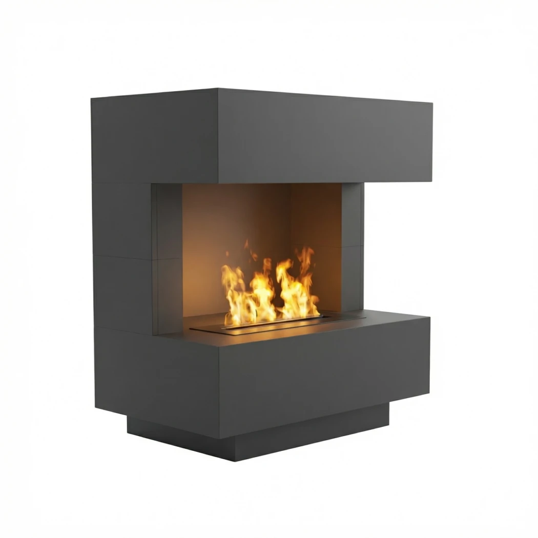 Glow Fire Kleist Zwart - OMC 600 | Vrijstaand Waterdamphaard - 90 cm x 50 cm x 80 cm afbeelding 1
