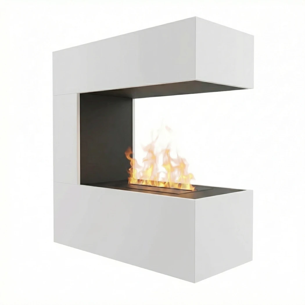 Schiller Wall Wit - OMC 400 | Waterdamp-wandhaard | Glow Fire | Opti-myst wandhaard | Wit afbeelding 1