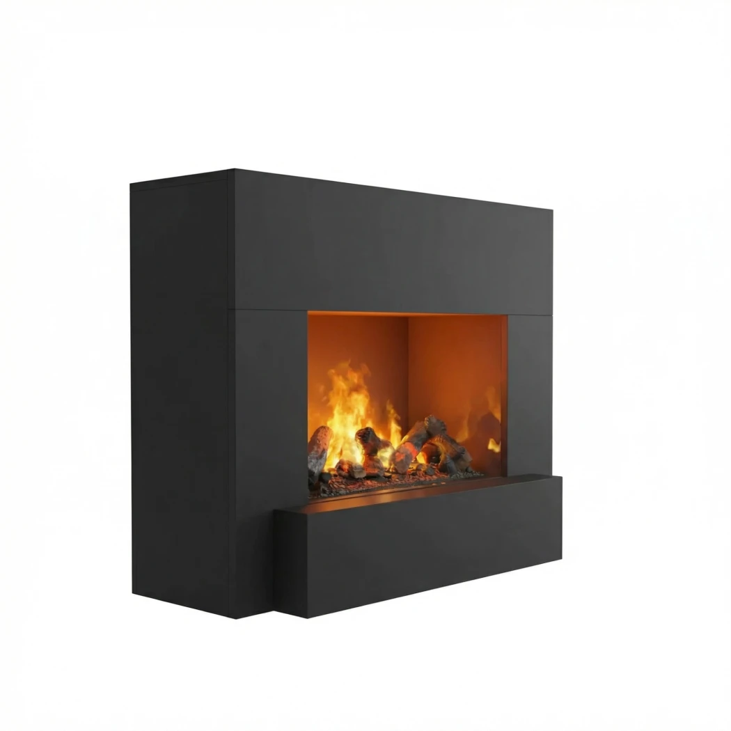Glow Fire Hauptmann Zwart - OMC 600 | Vrijstaande Waterdamphaard - 90 cm x 110 cm x 45 cm afbeelding 1