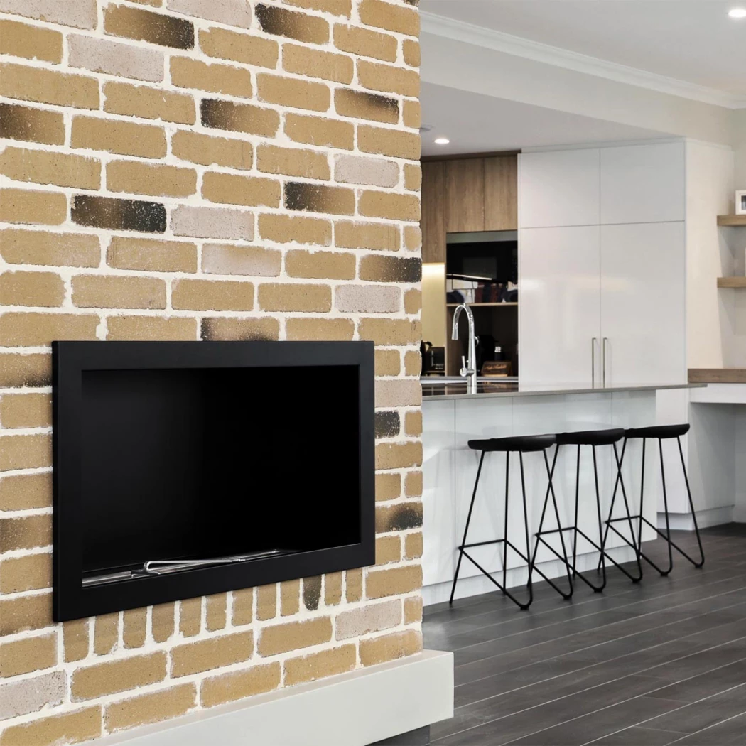 Icon Fires Slimline Firebox SFB1350 - Zwart Icon Fires  | Bioethanolhaard-shop.nl | 1-zijdige inbouw bio-ethanol haard