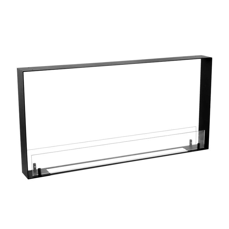 Foco Two 1000 Ultra Slim | Foco | 2-zijdige inbouw bio-ethanol haard | Zwart afbeelding 1