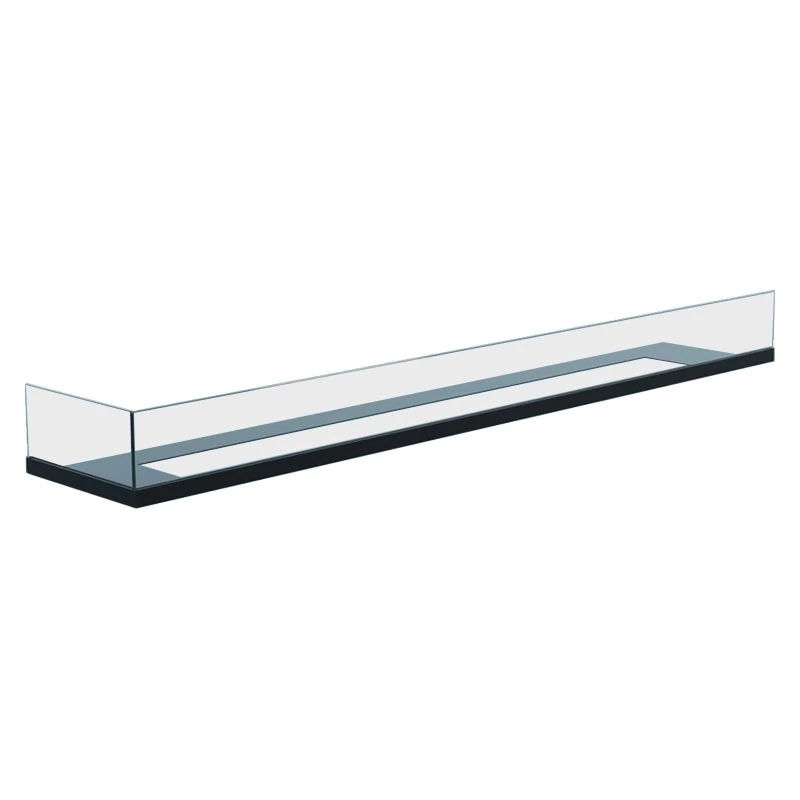Glas voor hoekhaard - 120 cm links  | Bioethanolhaard-shop.nl | Accessoires voor een bio-ethanol haard