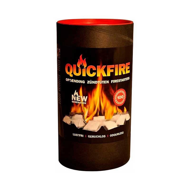QuickFire aansteekblokjes - 100 stk.  | Bioethanolhaard-shop.nl |