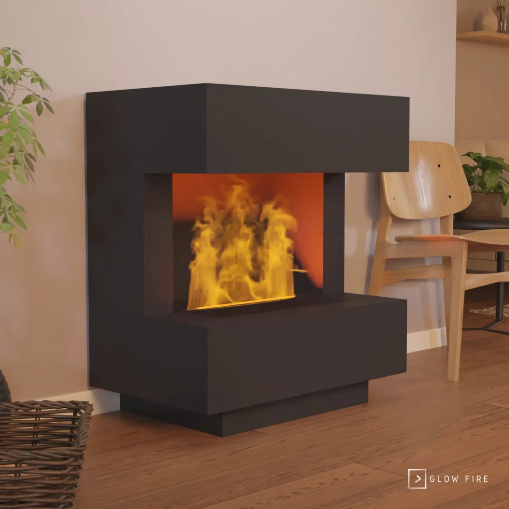 Kleist Waterdamp haard - Sort Glow Fire | Bioethanolhaard-shop.nl | Vrijstaande waterdamphaard