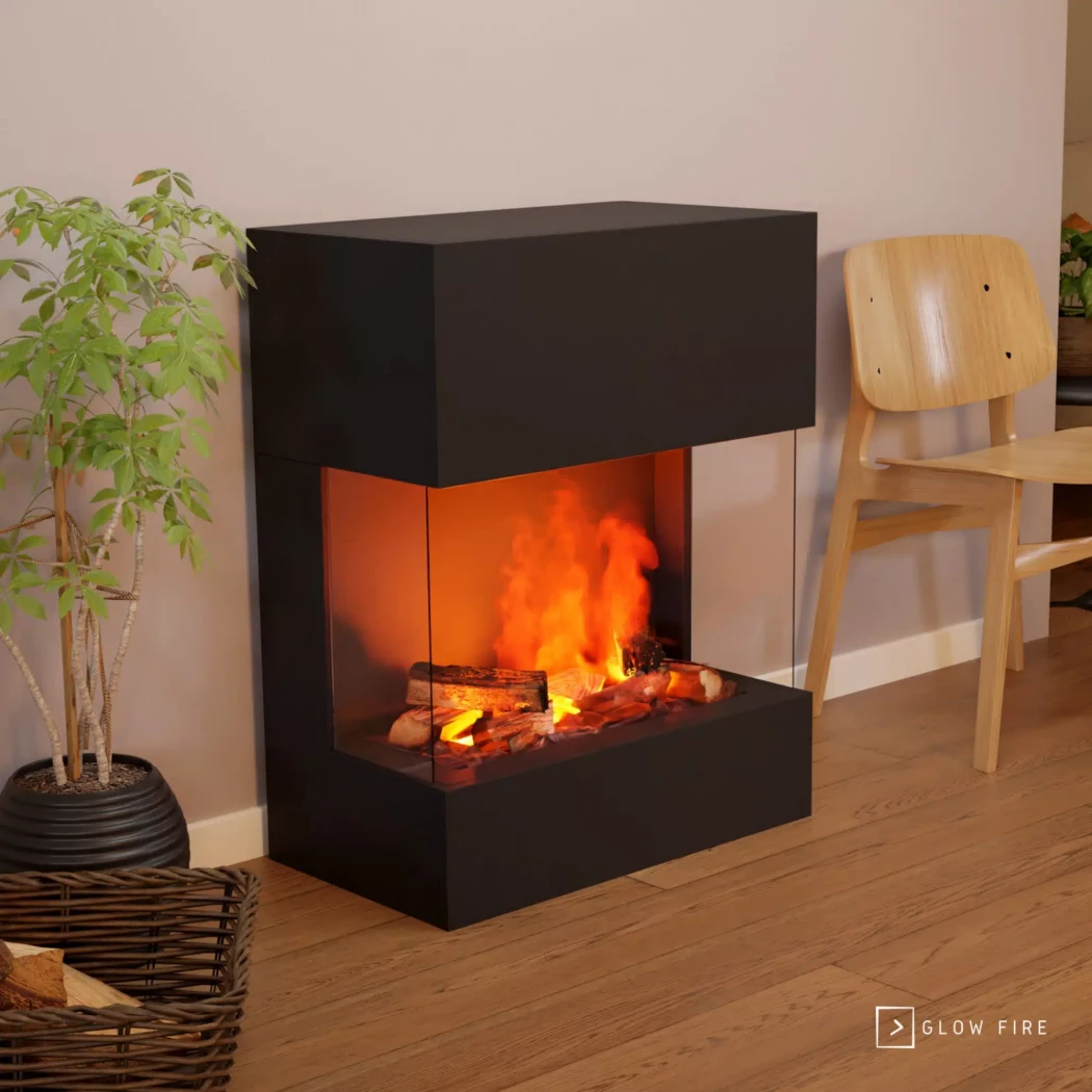 Kästner Waterdamp haard - Sort Glow Fire  | Bioethanolhaard-shop.nl | Vrijstaande waterdamphaard