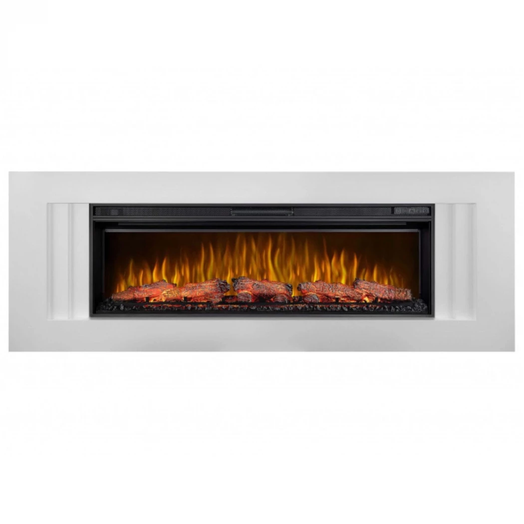 Line ArtiLED 50 Vrijstaande Elektrische Haard van Artiflame - Elektrische Haard in Wit - Verwarming en Visueel Effect