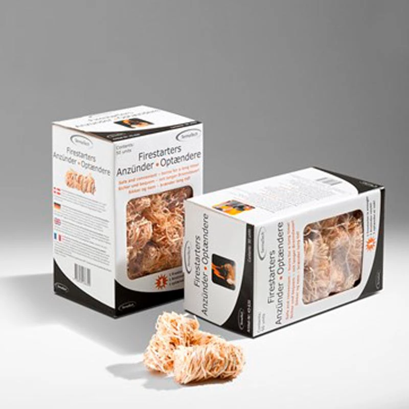 Milieuvriendelijke aansteekblokjes - 50 stuks | Bioethanolhaard-shop.nl |