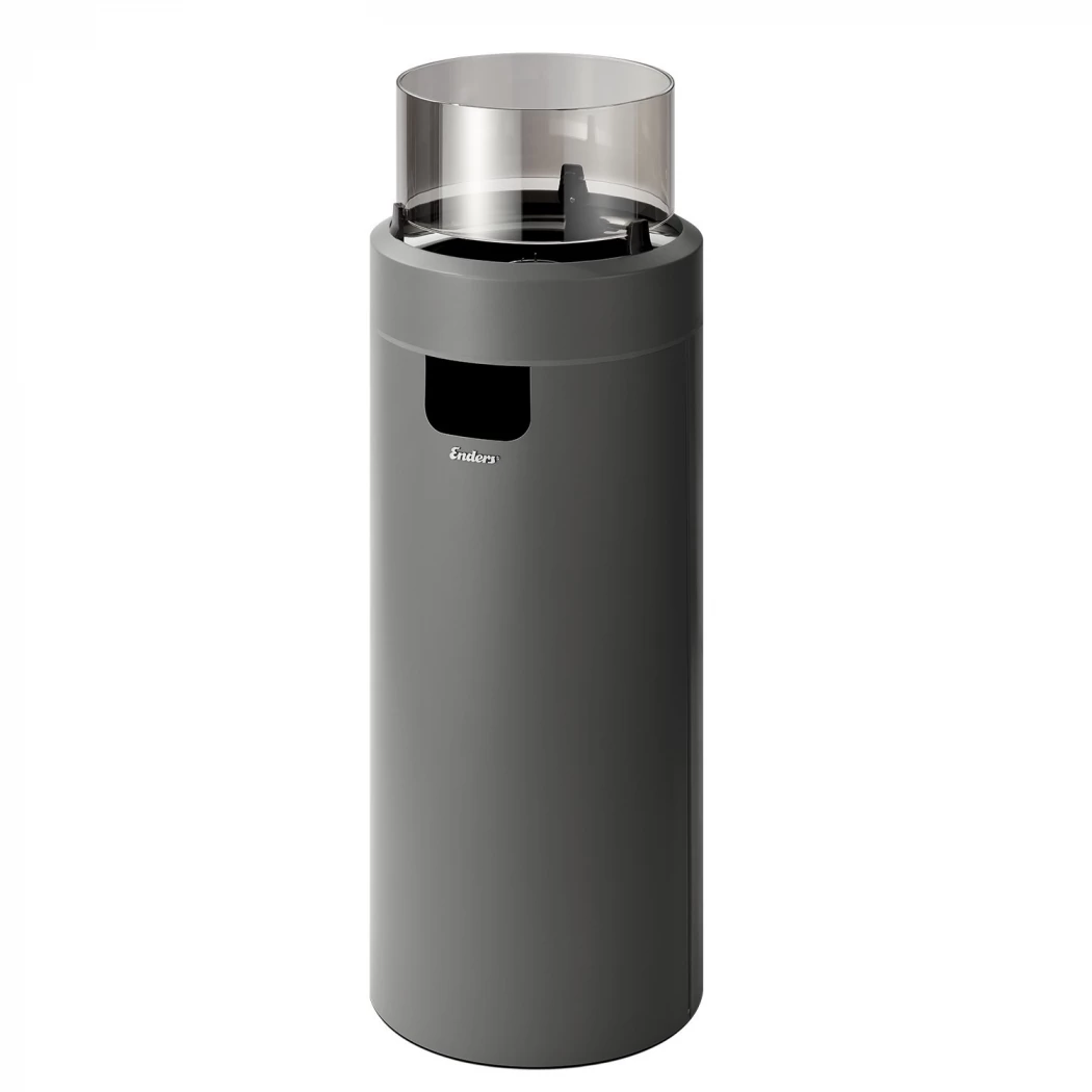 Nova LED Large - grijs  | Bioethanolhaard-shop.nl | Vrijstaande gashaard voor buiten