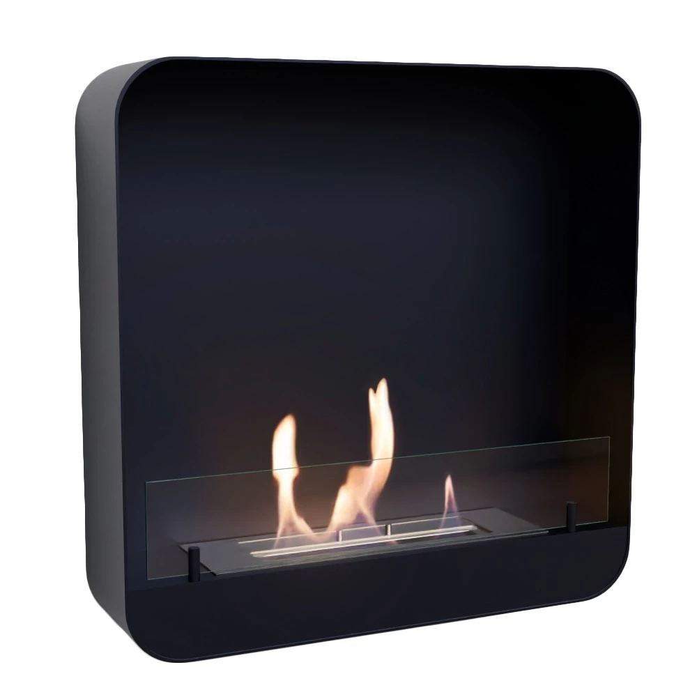 Ohio 60 - Zwart | ScandiFlames | Hangende bio-ethanol haard | Zwart afbeelding 1