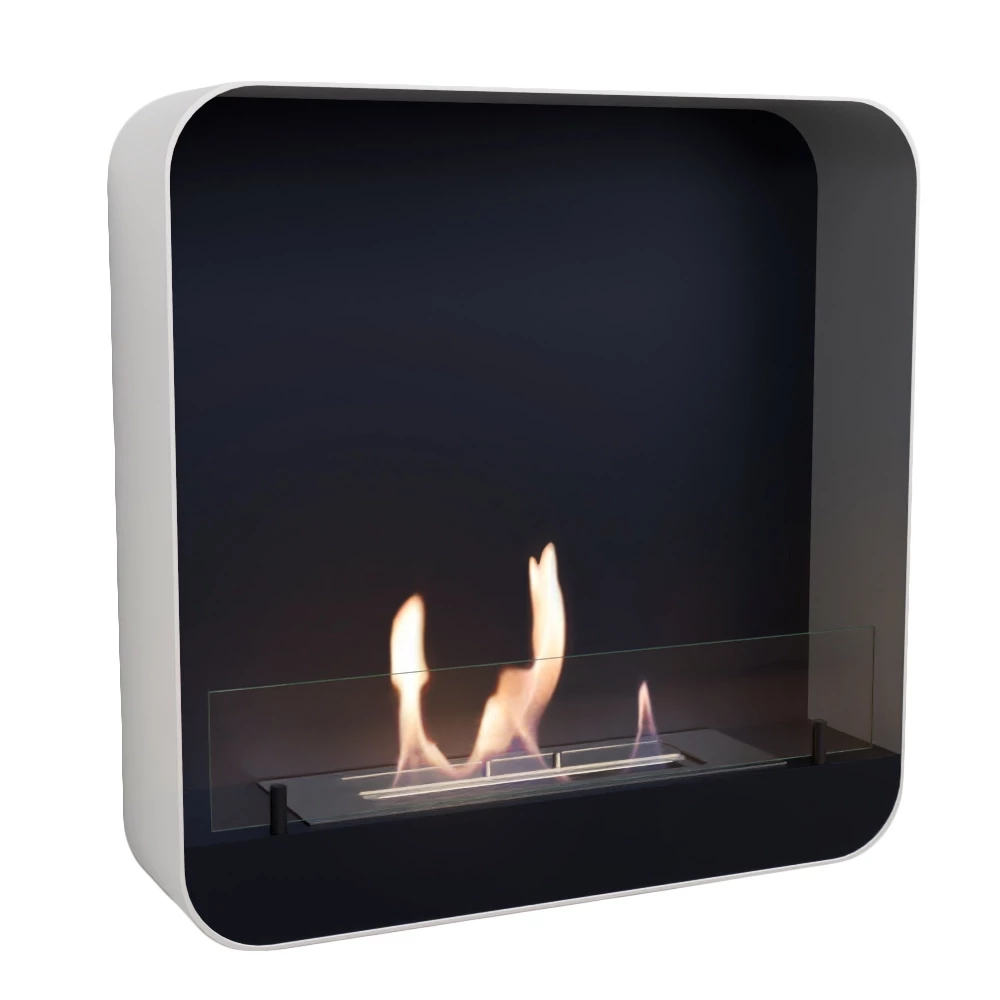 Ohio 60 - Wit | ScandiFlames | Hangende bio-ethanol haard | Zwart afbeelding 1