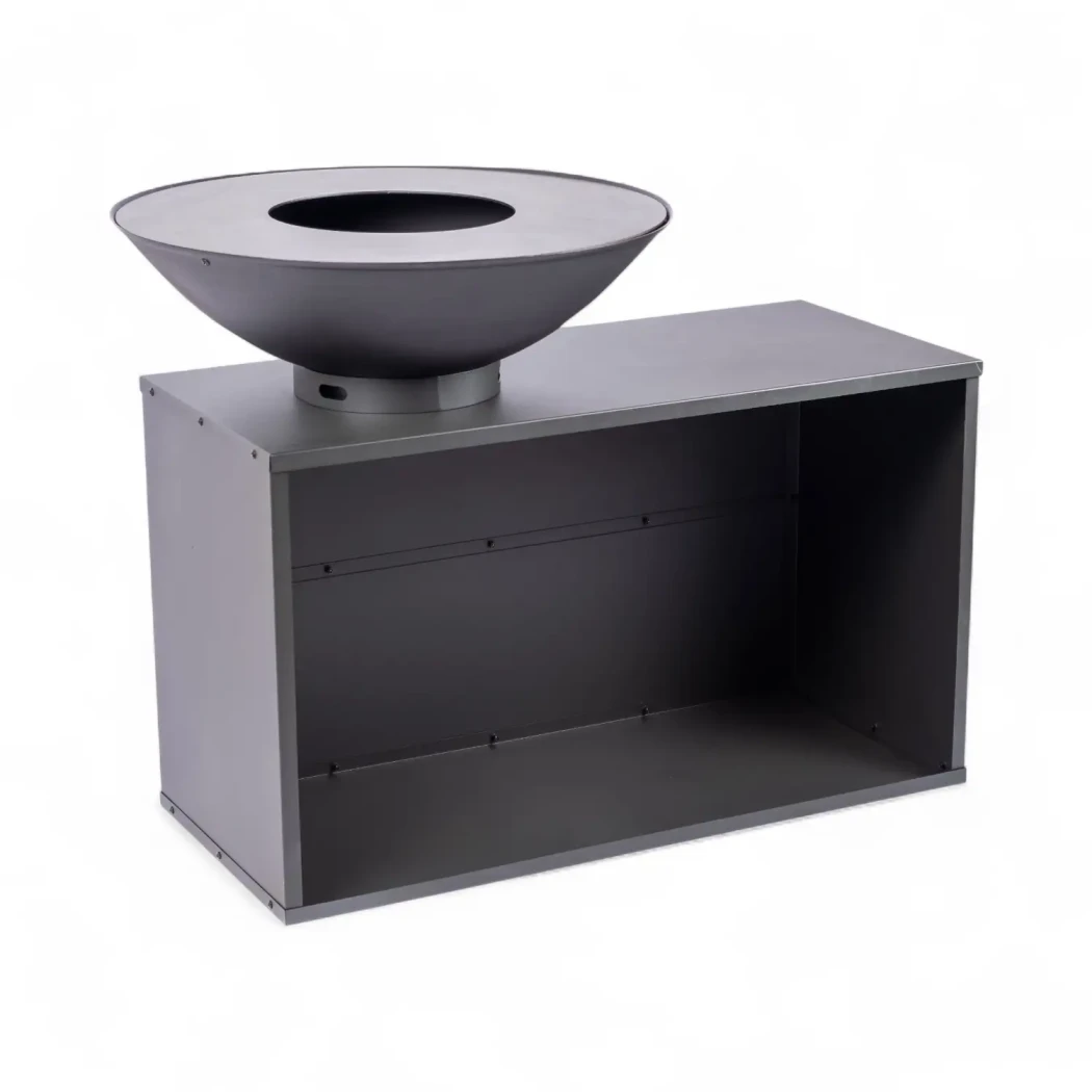 Onyx bord med grill  Red Fire  | Bioethanolhaard-shop.nl | Buiten barbecue op hout