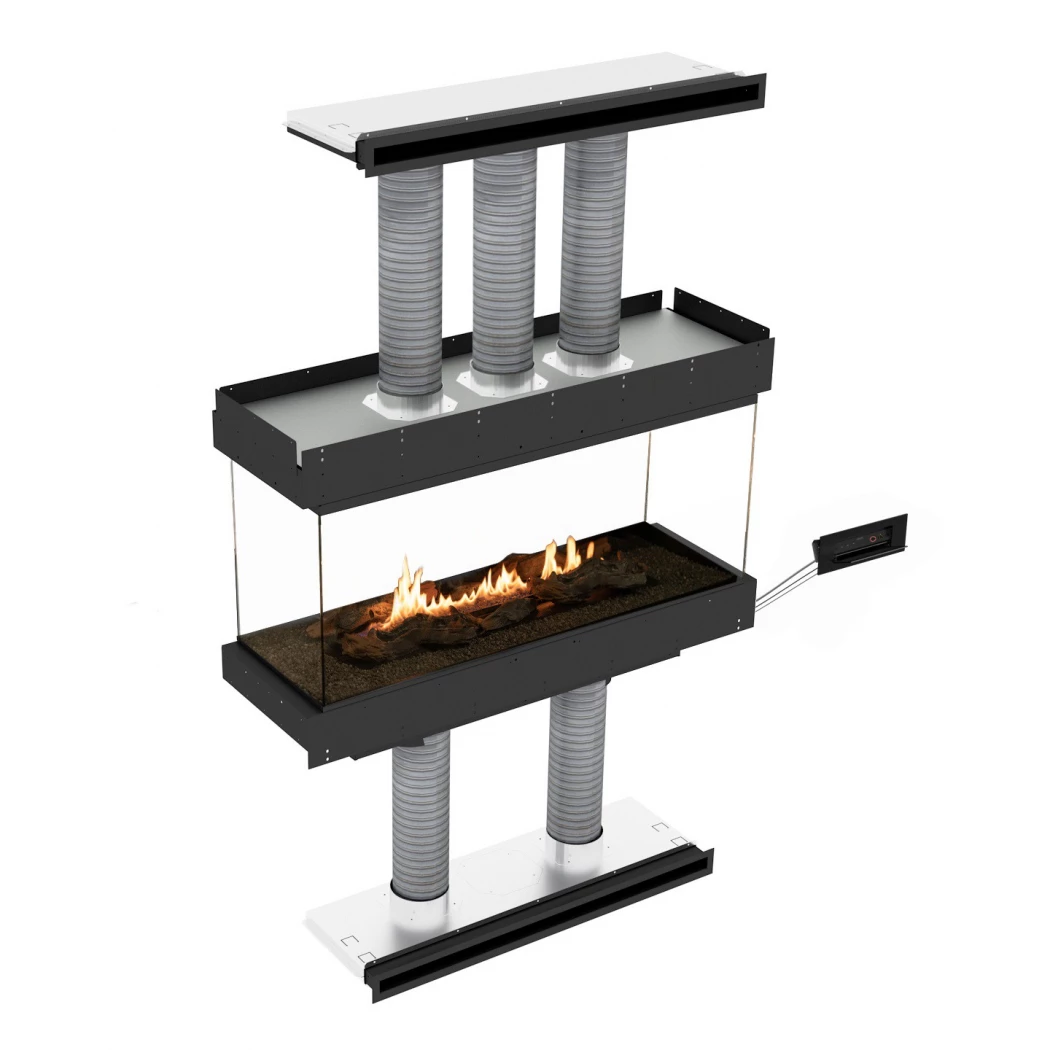 Panorama Island | Planika Fires | automatische bioethanol haard | vlamuitzicht afbeelding 1