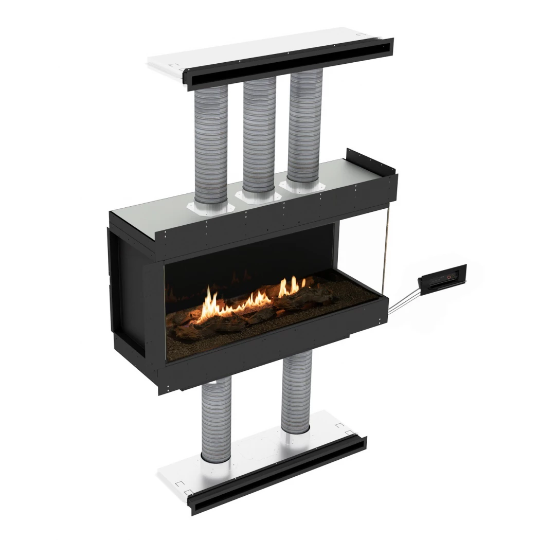 Panorama Right Corner | Planika Fires | automatische bioethanol haard | vlamuitzicht afbeelding 1