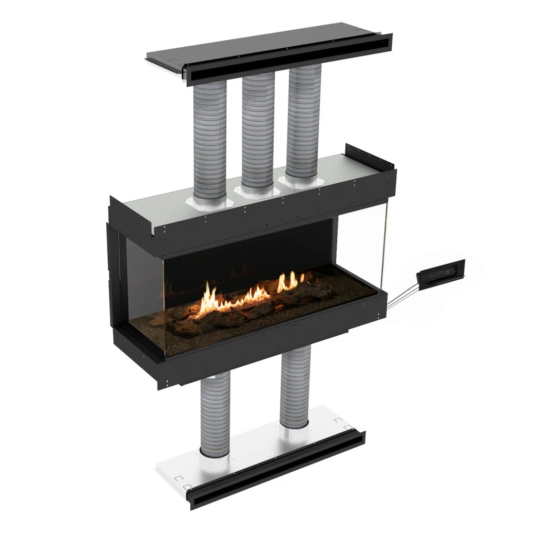 Panorama Three-Sided | Planika Fires | automatische bioethanol haard | vlamuitzicht afbeelding 1