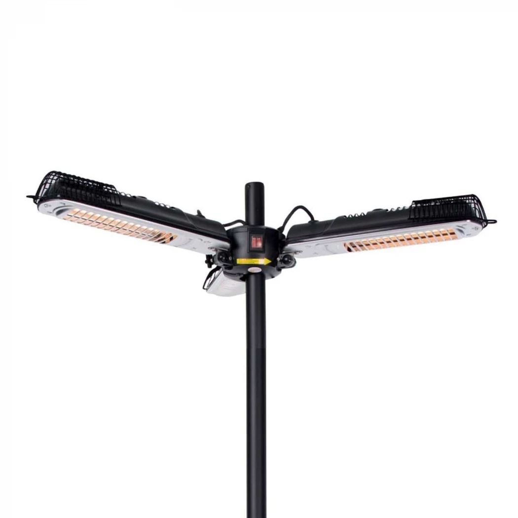 Parasol elektrisk terrassevarmer 2000W Sunred  | Bioethanolhaard-shop.nl | Hangende elektrische terrasverwarmer