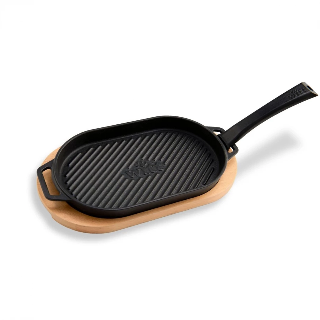 Grillpan van Witt - Pizzagrillplaat - gietijzeren grillplaat