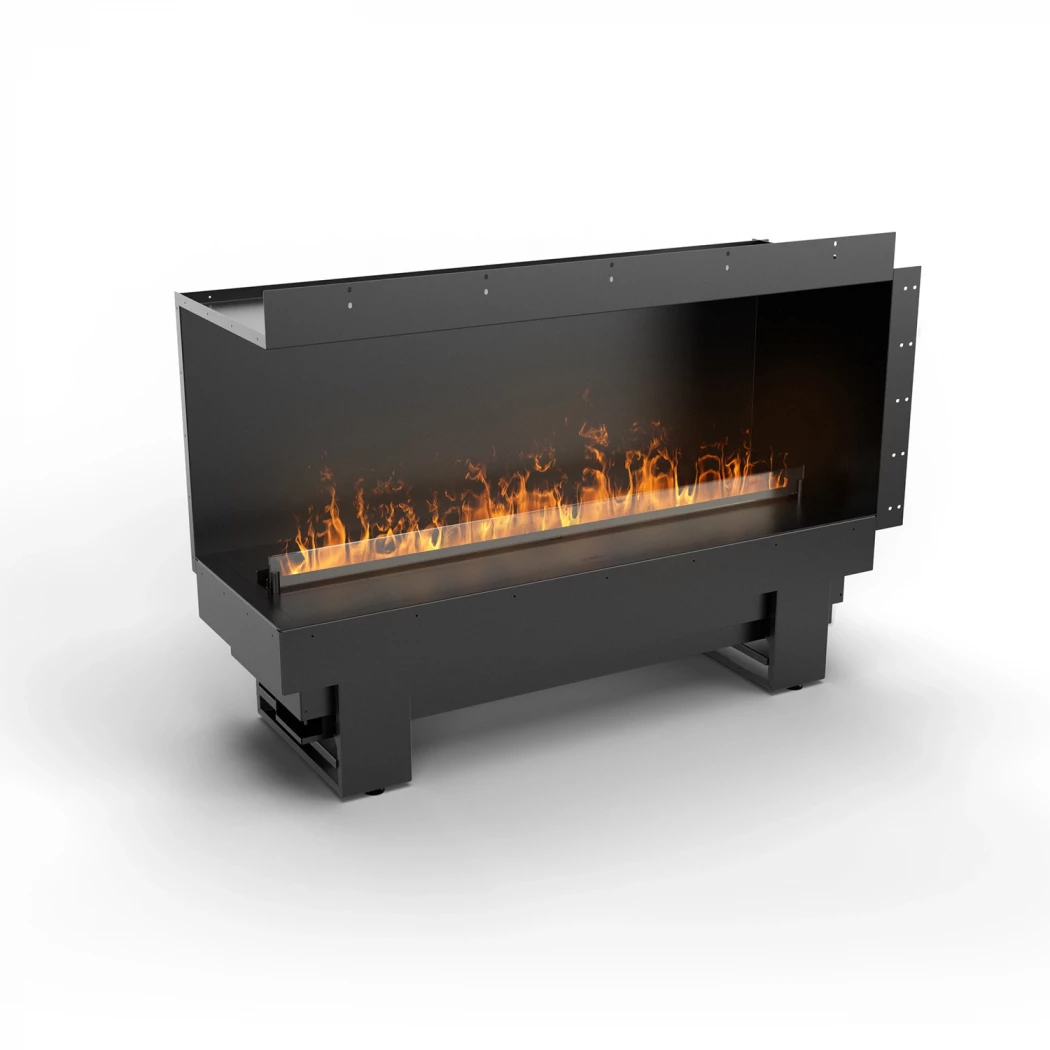 Cool Flame 1000 Left Corner | Planika Fires | Opti-myst hoekinbouw haard | Zwart afbeelding 1