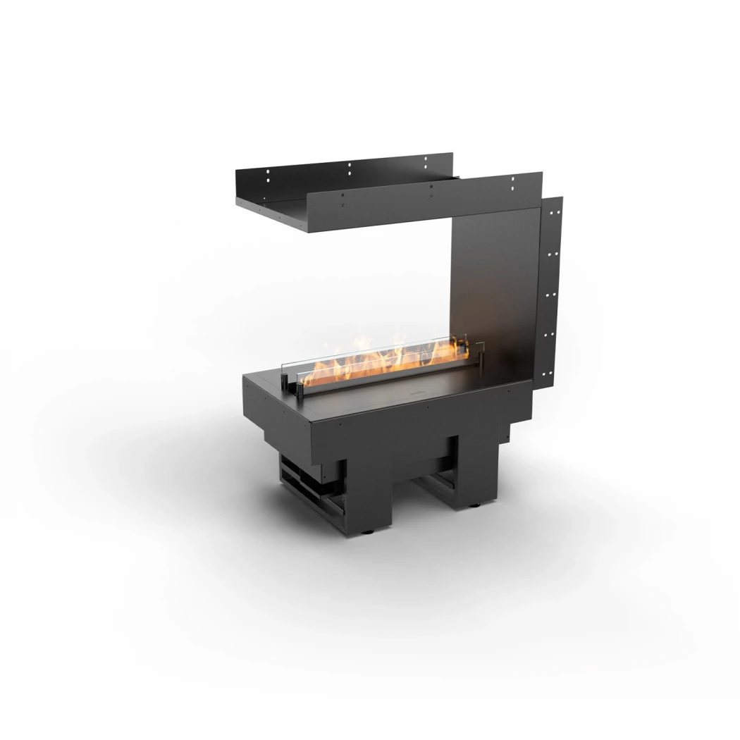 Cool Flame 500 Room-divider | Planika Fires | 2-zijdige Opti-myst inbouwhaard | Zwart afbeelding 1