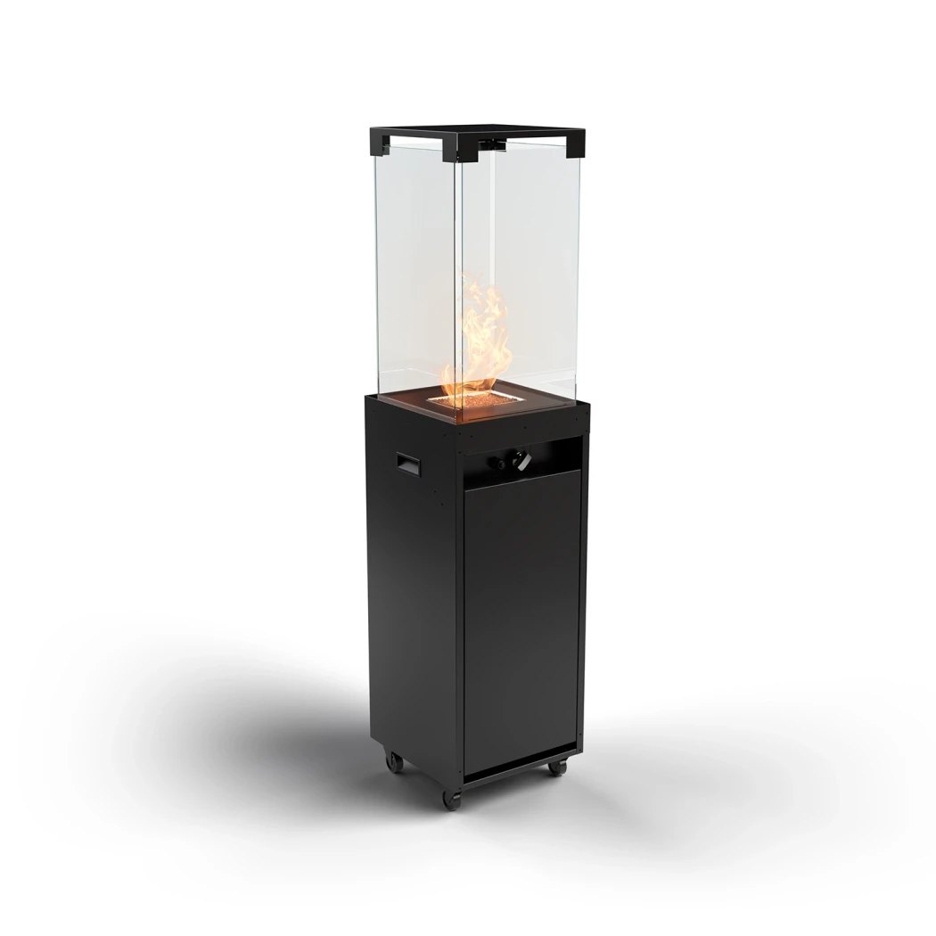 Faro buiten gashaard - Jet Black | Planika Fires | buiten gashaard | Zwart | verplaatsbare haard