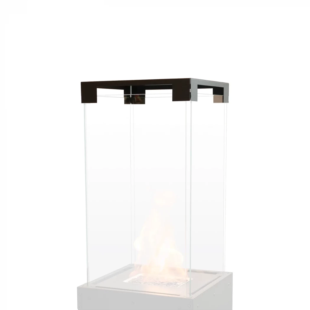 Vervangende kap/bovenstuk voor Planika Faro buiten gas open haard - Authentiek reserveonderdeel voor Planika gas open haard - Kies tussen zwart, groen, grijs of wit afbeelding