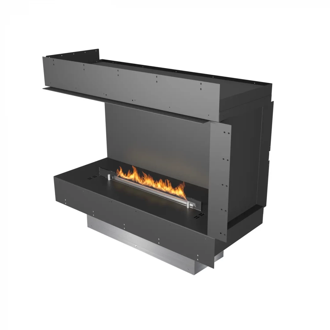 Planika Forma 800 Linkerhoek | | Hoekinbouw bio-ethanol haard | Zwart afbeelding 1